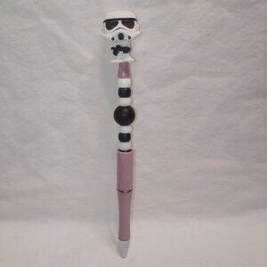 Disney Doorable- Stormtrooper- Handmade Beaded Pen Star Wars